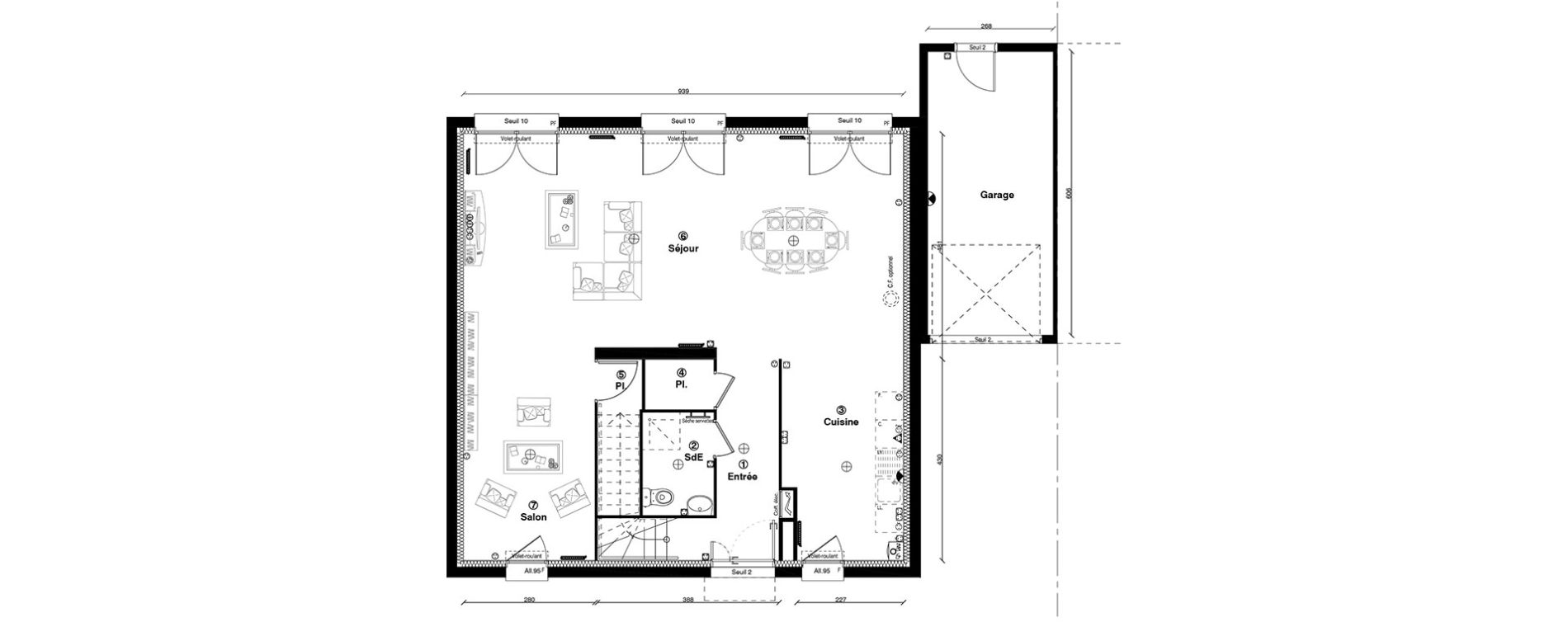 Maison T6 de 160,00 m2 &agrave; Guyancourt Centre