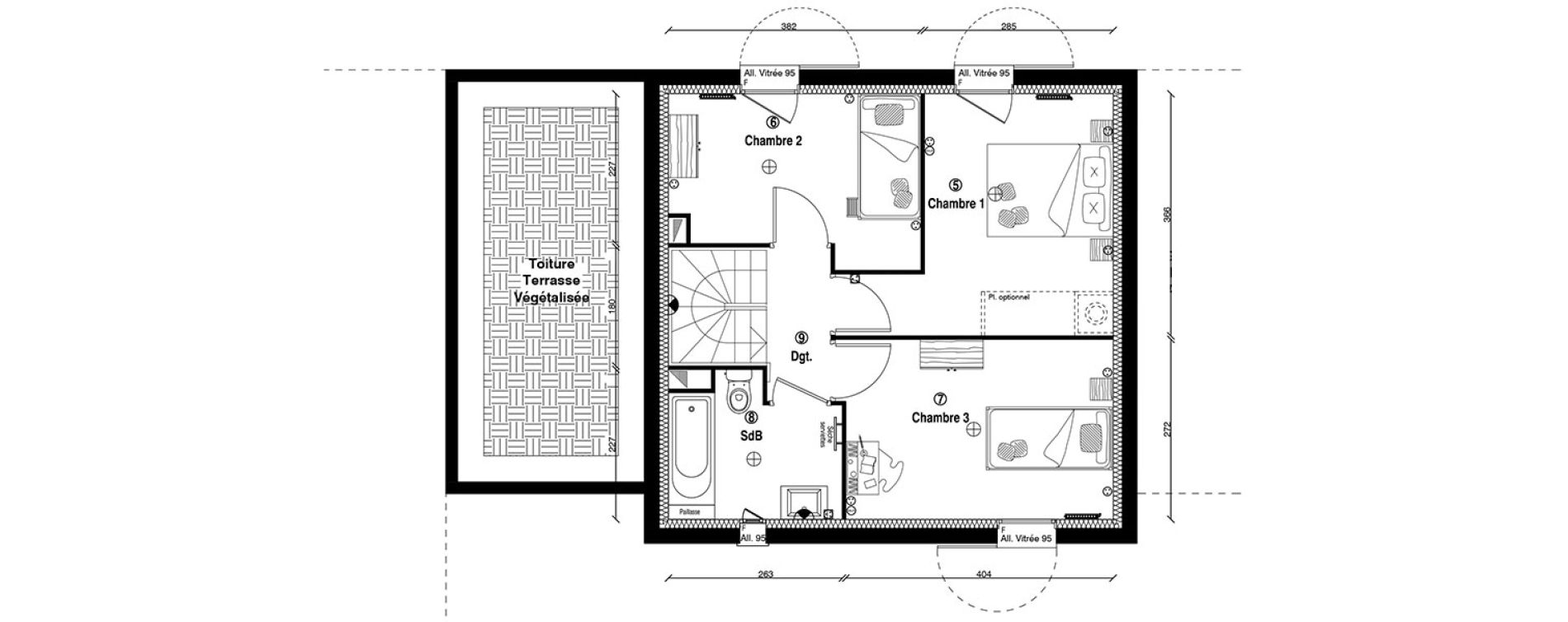 Maison T5 de 118,30 m2 &agrave; Guyancourt Centre