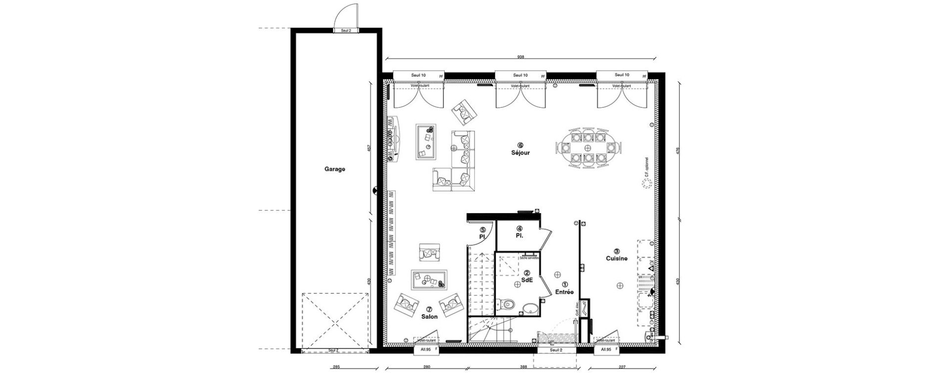 Maison T6 de 160,00 m2 à Guyancourt Centre