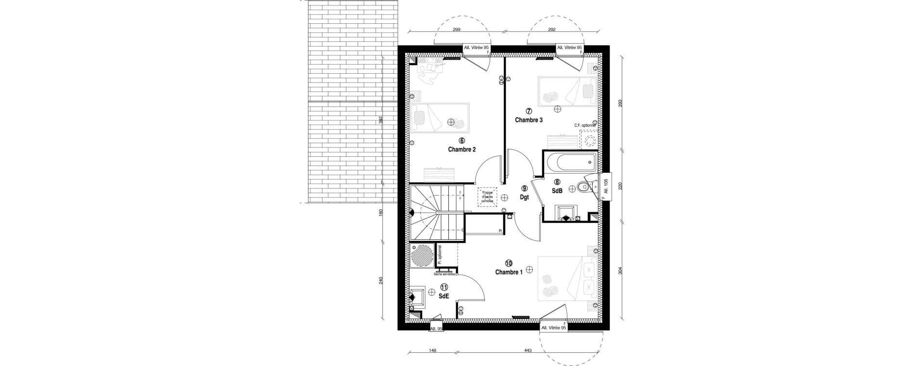 Maison T5 de 91,70 m2 &agrave; Guyancourt Centre