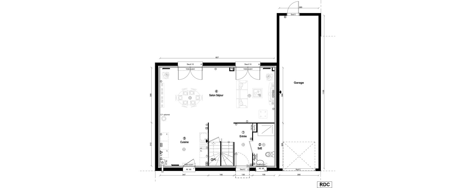 Maison T5 de 109,80 m2 &agrave; Guyancourt Centre