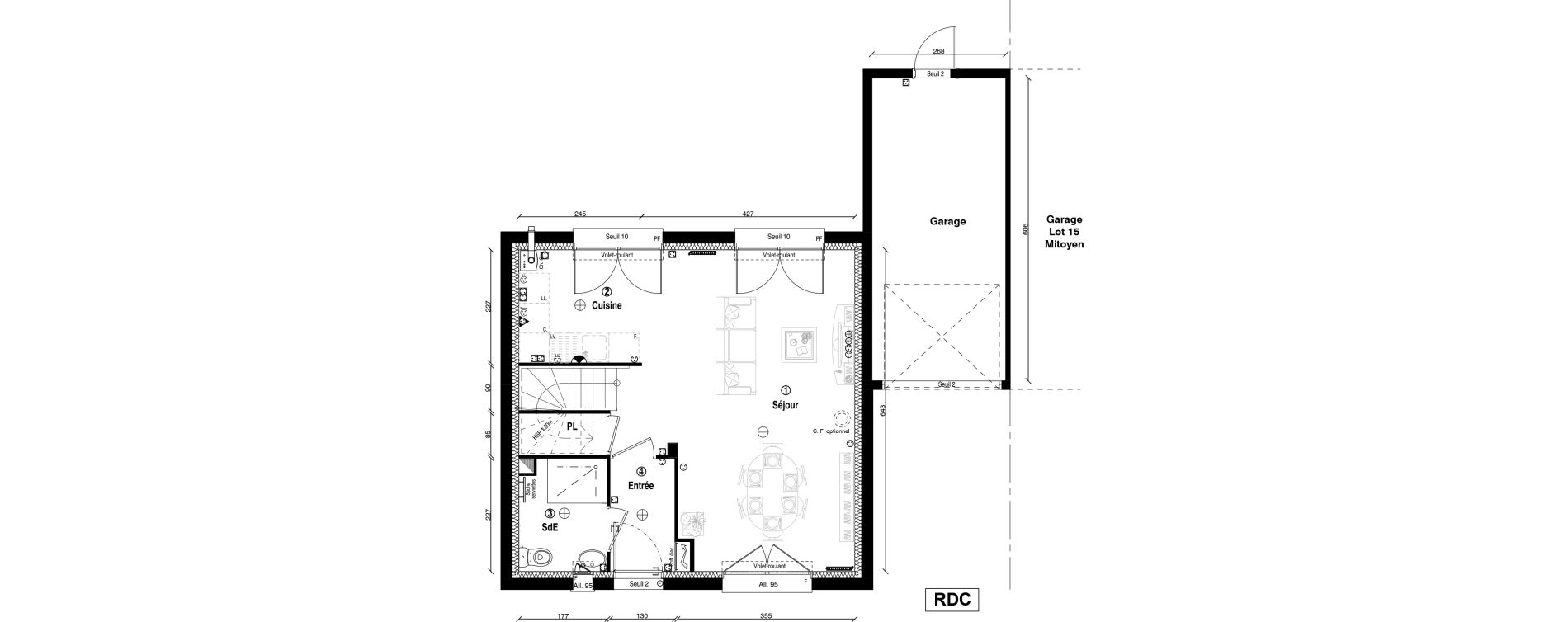 Maison T5 de 118,30 m2 &agrave; Guyancourt Centre