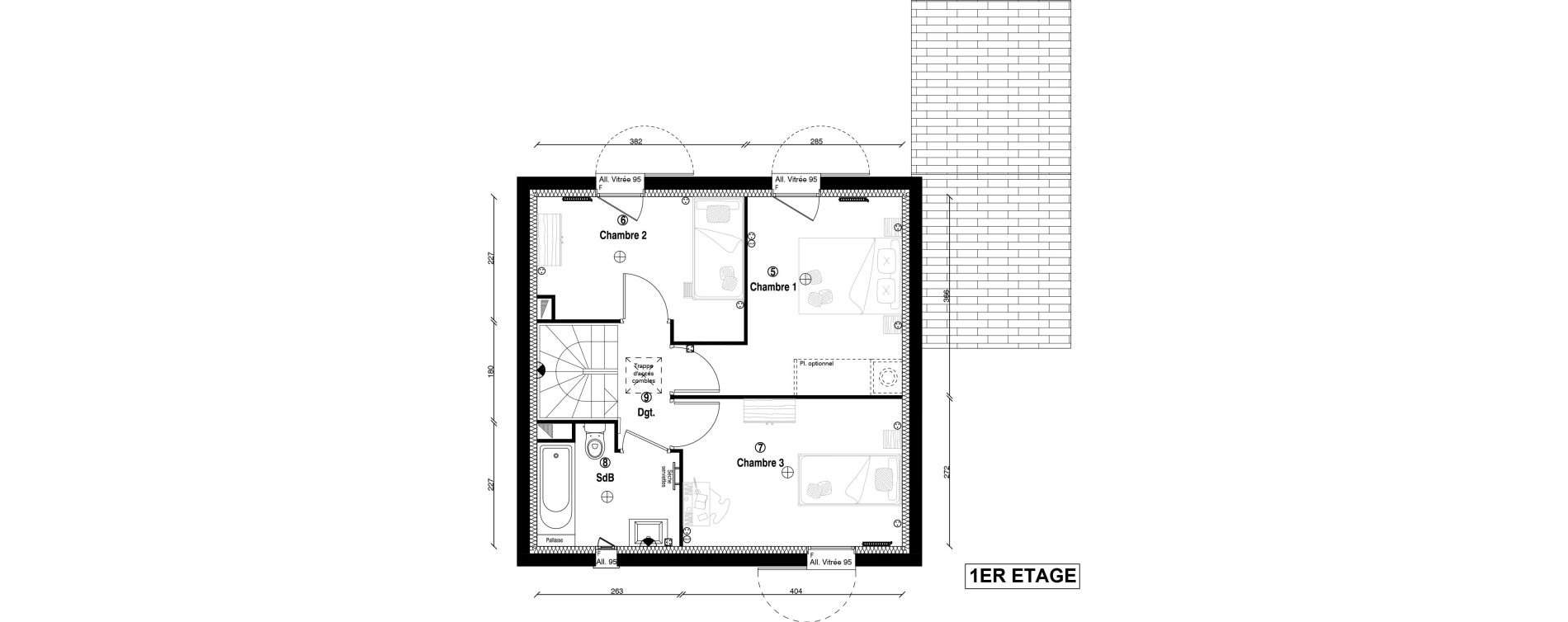 Maison T5 de 118,30 m2 &agrave; Guyancourt Centre
