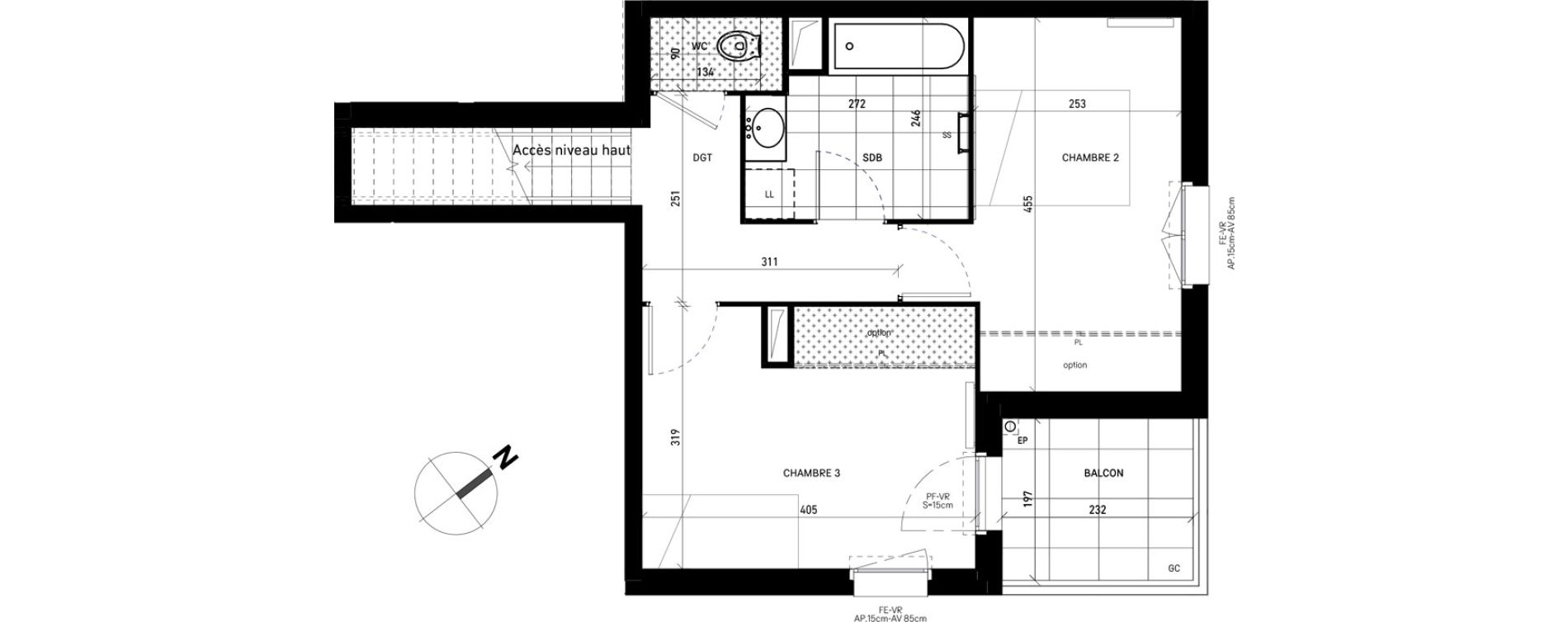 Duplex T4 de 95,11 m2 &agrave; Guyancourt Pont du routoir