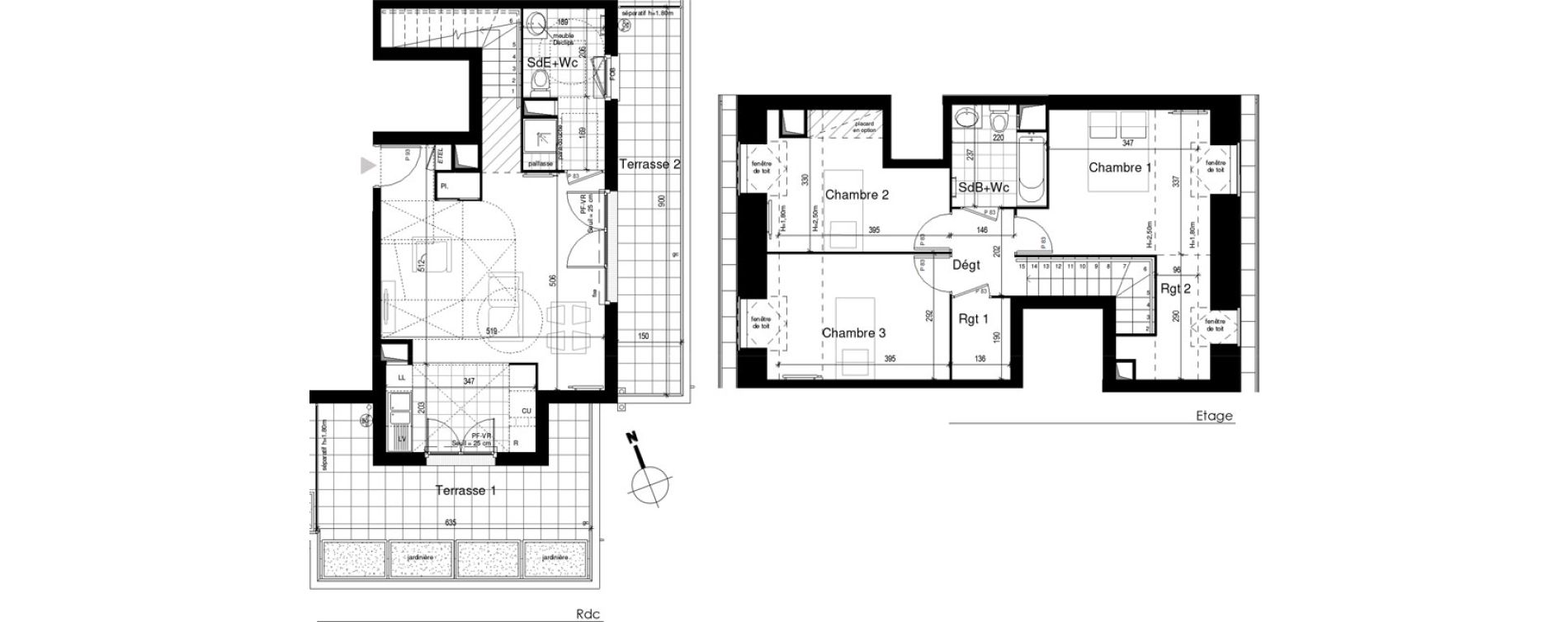 Appartement T4 de 88,33 m2 à Guyancourt Centre