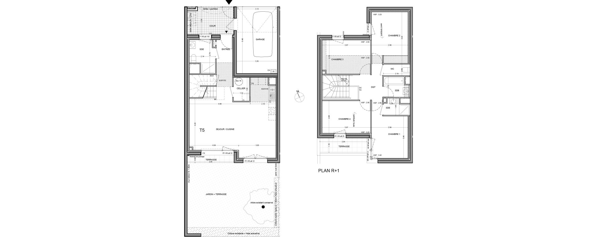 Maison T5 de 108,20 m2 &agrave; Guyancourt Centre