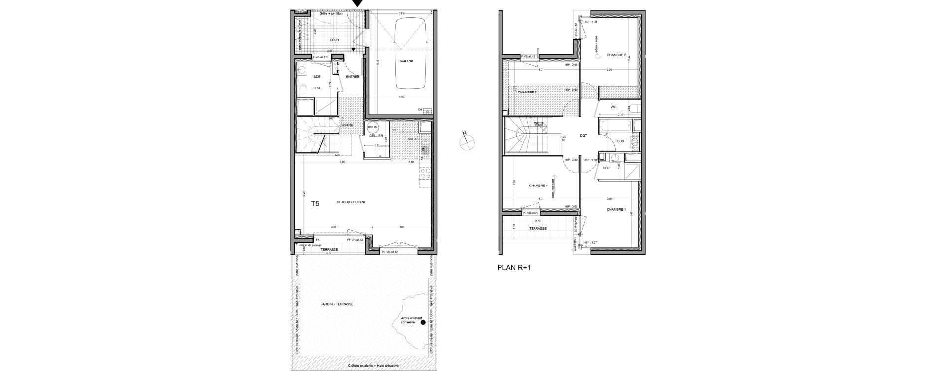 Maison T5 de 108,30 m2 &agrave; Guyancourt Centre