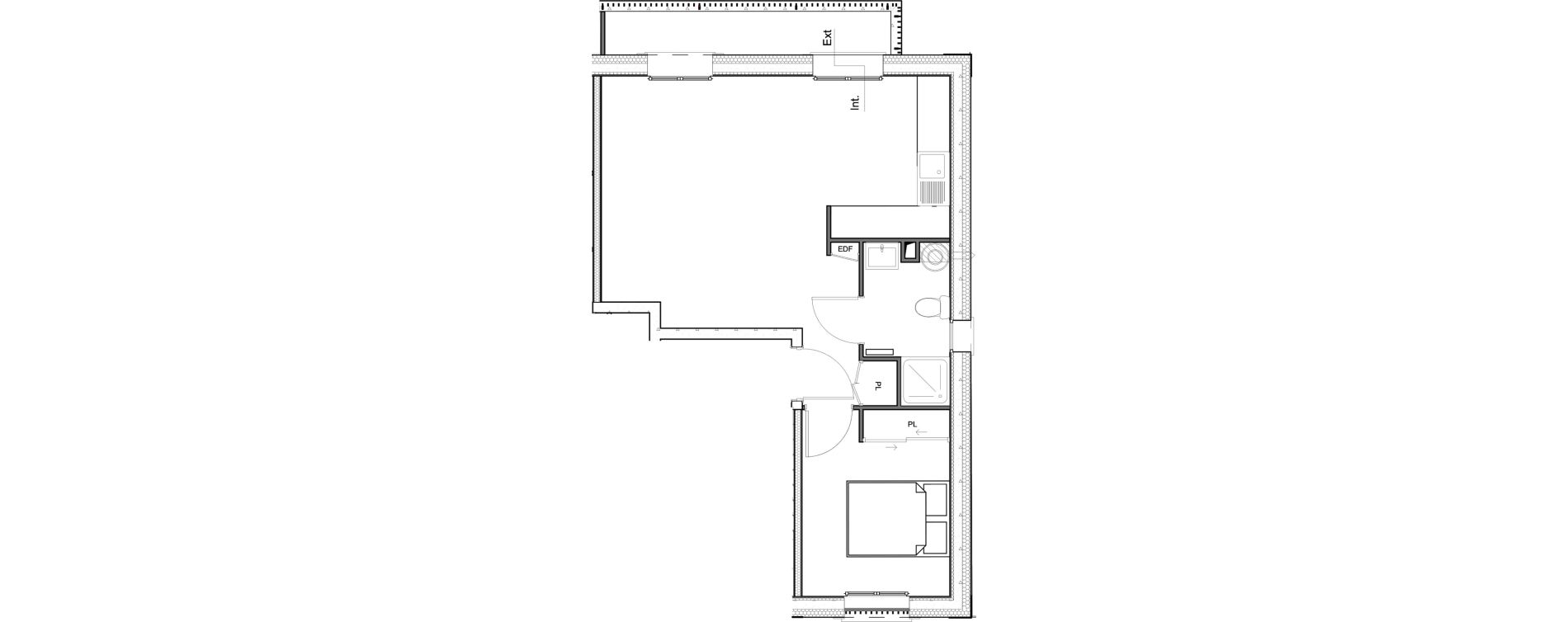 Appartement T2 de 42,21 m2 &agrave; Hardricourt Centre