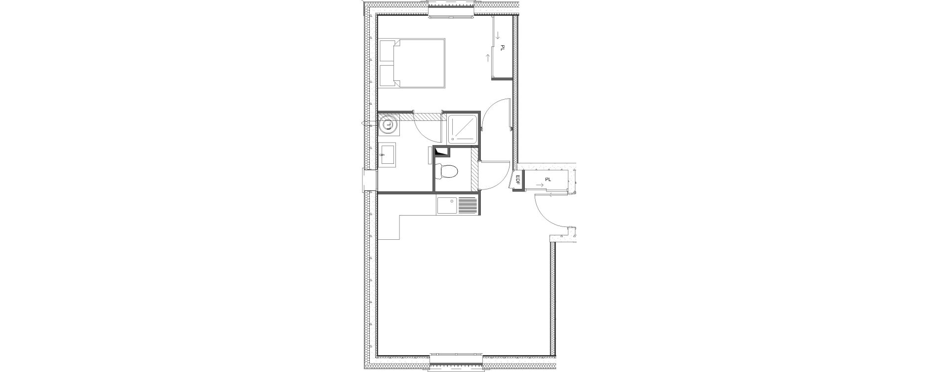 Appartement T2 de 42,18 m2 &agrave; Hardricourt Centre