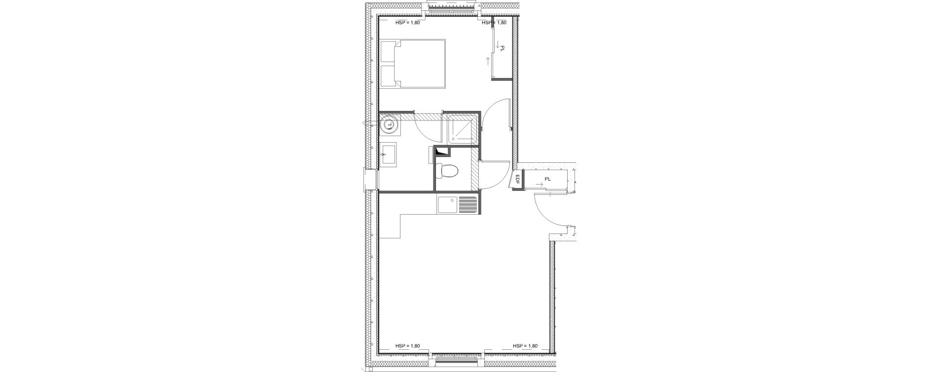 Appartement T2 de 41,63 m2 &agrave; Hardricourt Centre