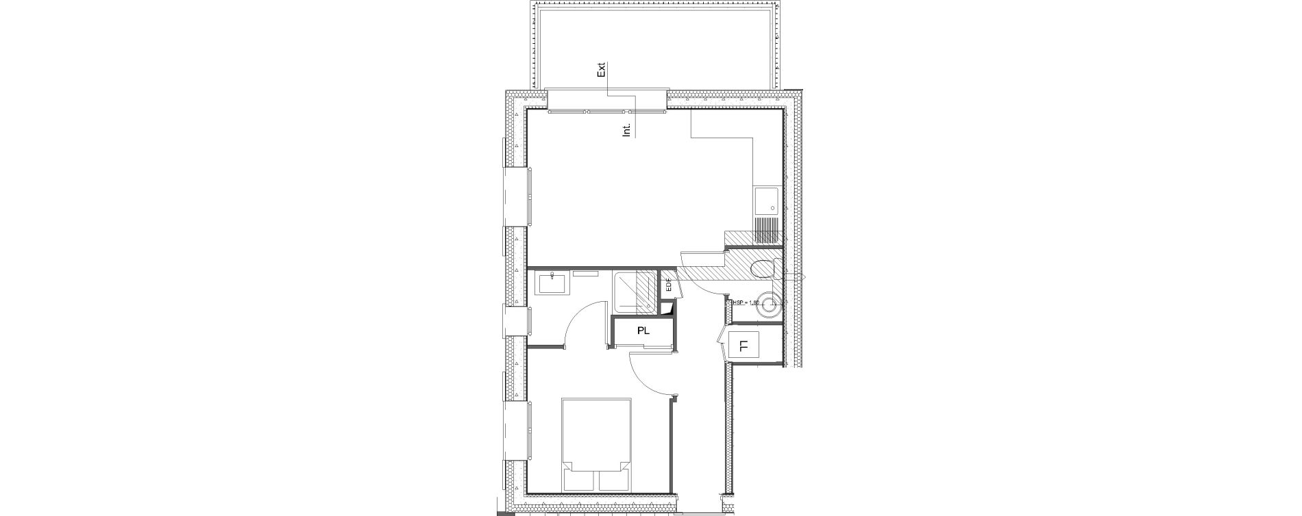 Appartement T2 de 34,05 m2 &agrave; Hardricourt Centre