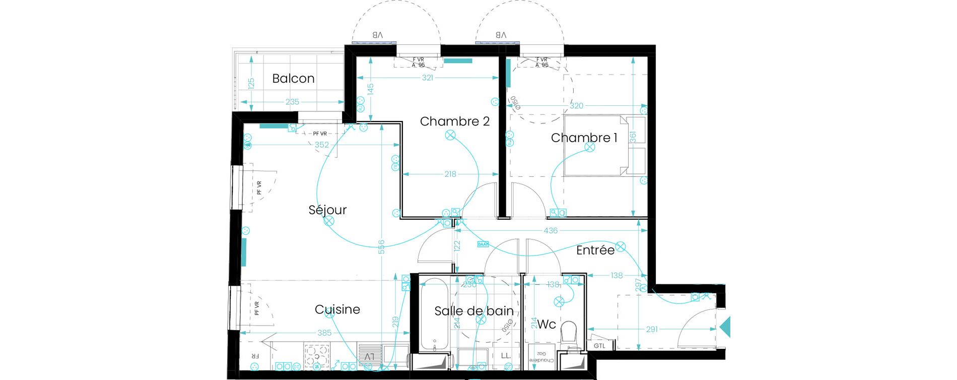 Appartement T3 de 59,50 m2 &agrave; Hardricourt Centre