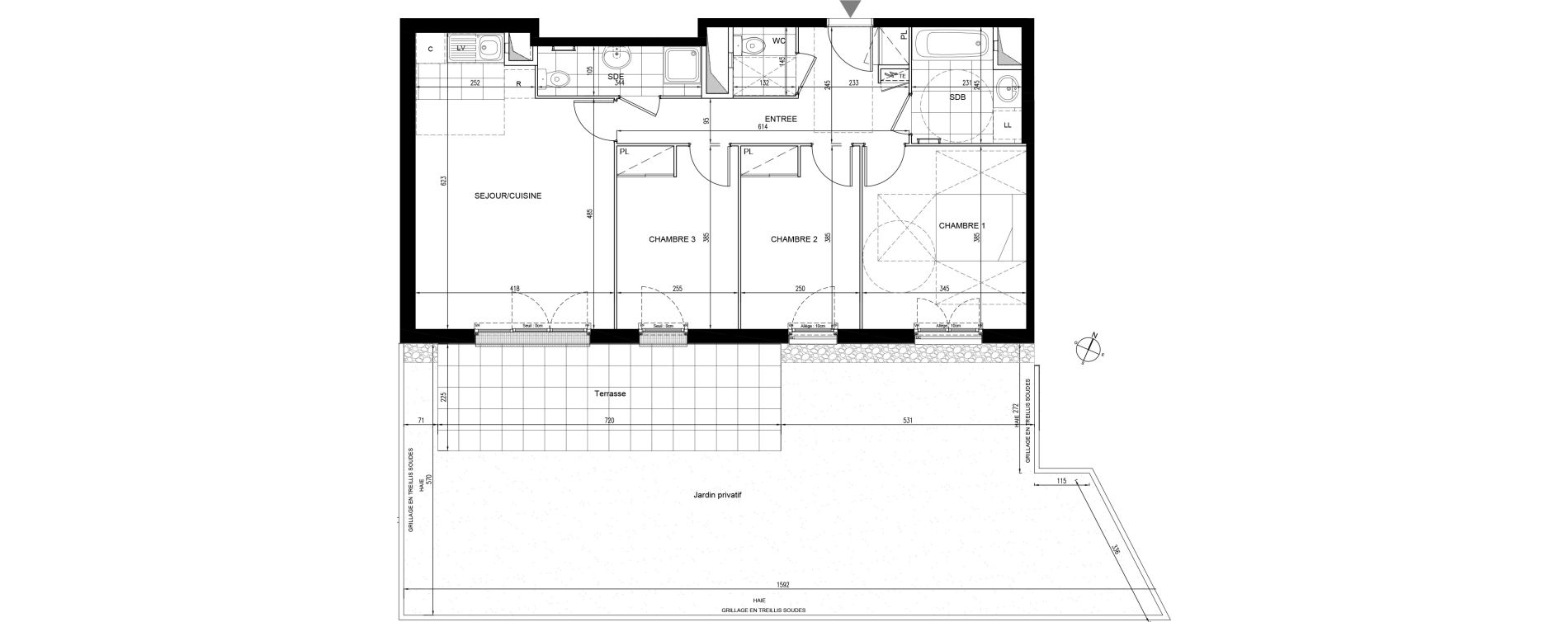 Appartement T4 de 75,66 m2 &agrave; Houilles Centre