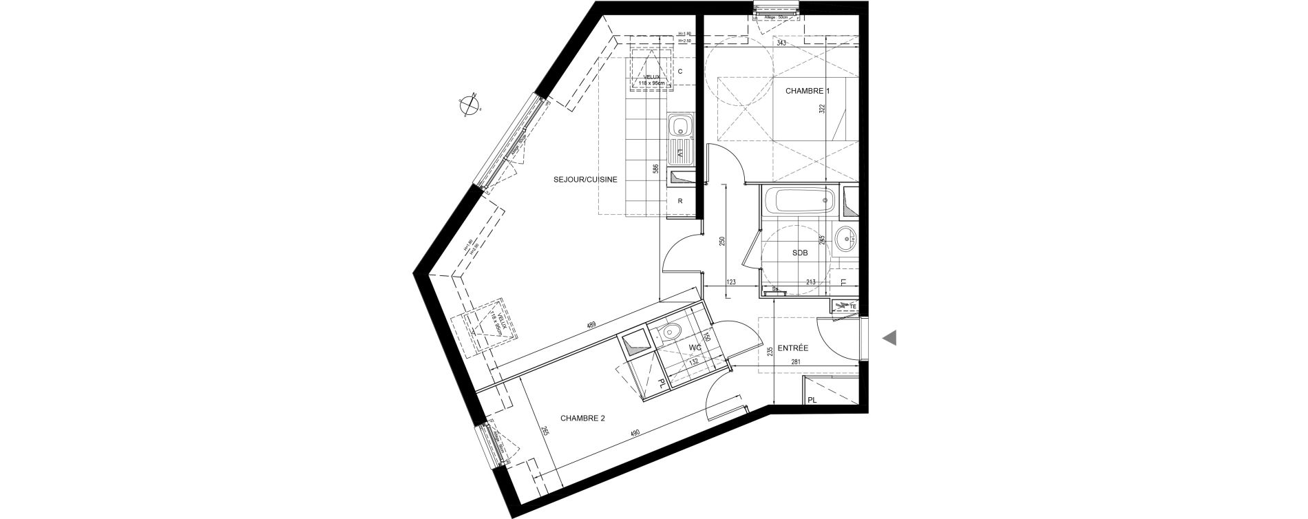 Appartement T3 de 67,16 m2 &agrave; Houilles Centre