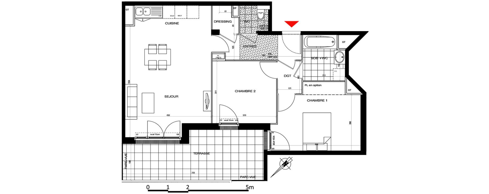 Appartement T3 de 65,40 m2 &agrave; Houilles Centre
