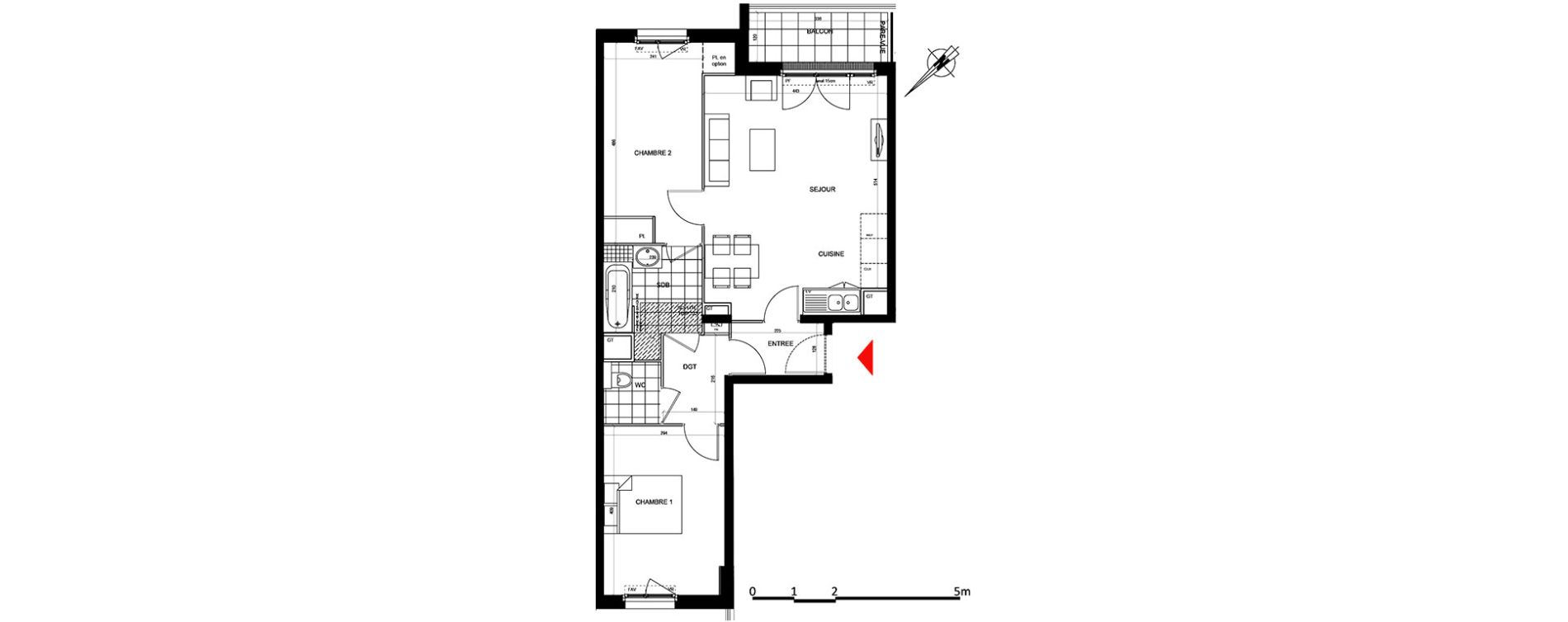 Appartement T3 de 62,94 m2 &agrave; Houilles Centre