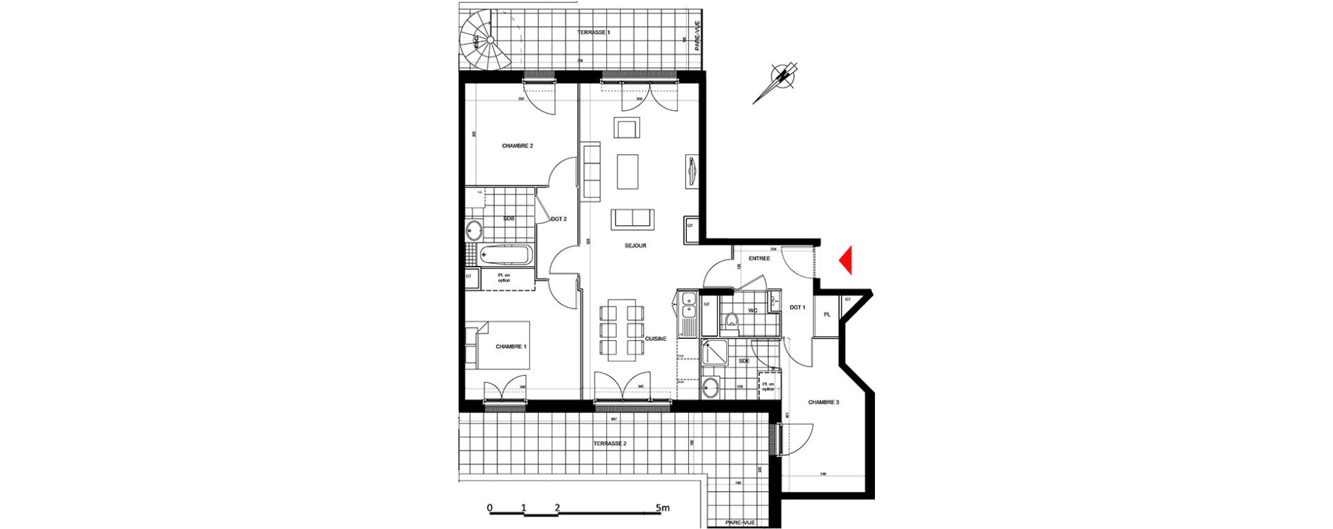 Appartement T4 de 85,06 m2 &agrave; Houilles Centre