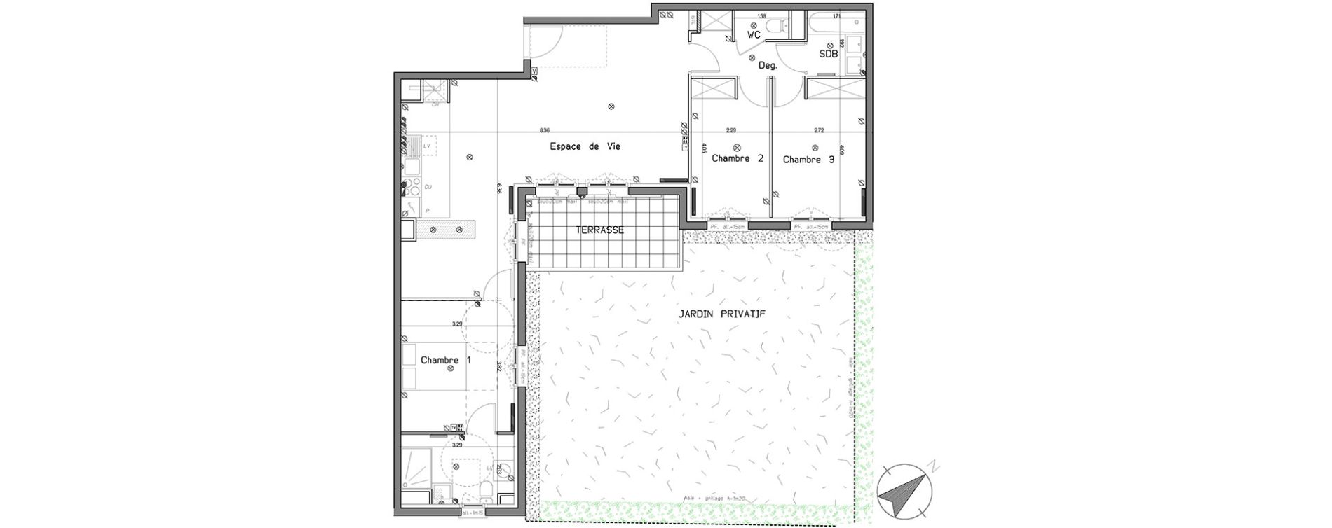 Appartement T4 de 90,88 m2 au Mesnil-Le-Roi Centre