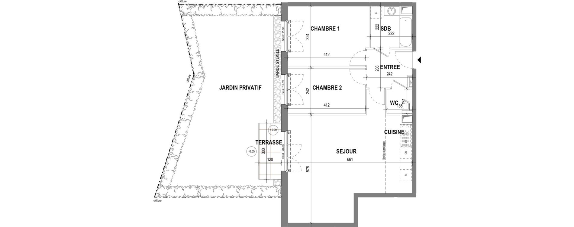 Appartement T3 de 69,17 m2 au Pecq Canada - jean jaur&egrave;s