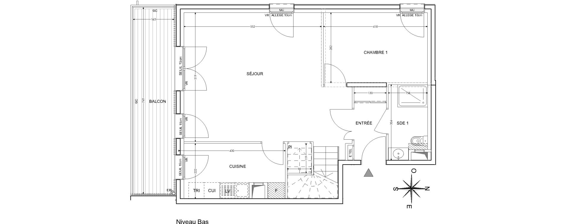 Duplex T6 de 123,50 m2 au V&eacute;sinet Parc princesse