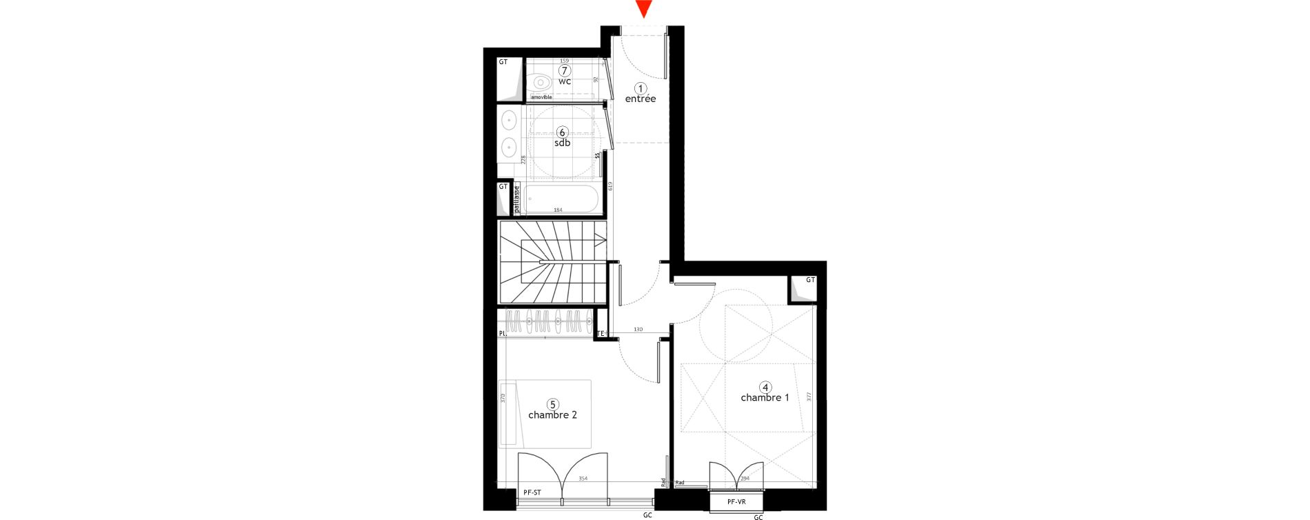 Duplex T3 de 69,20 m2 au V&eacute;sinet Parc princesse