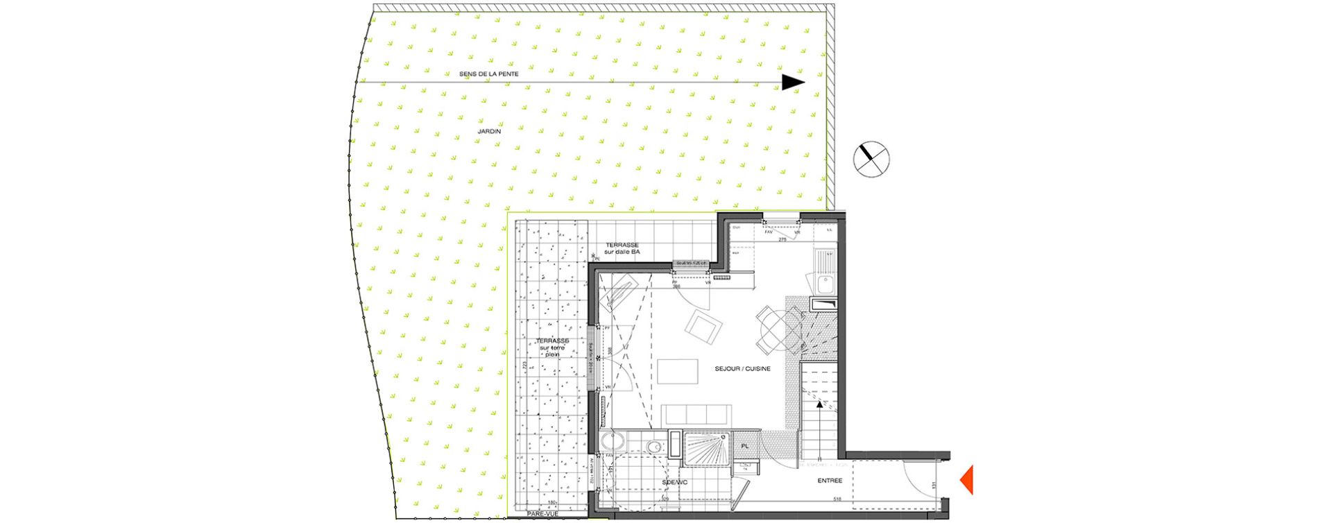 Appartement T3 de 66,26 m2 &agrave; L'&Eacute;tang-La-Ville Centre