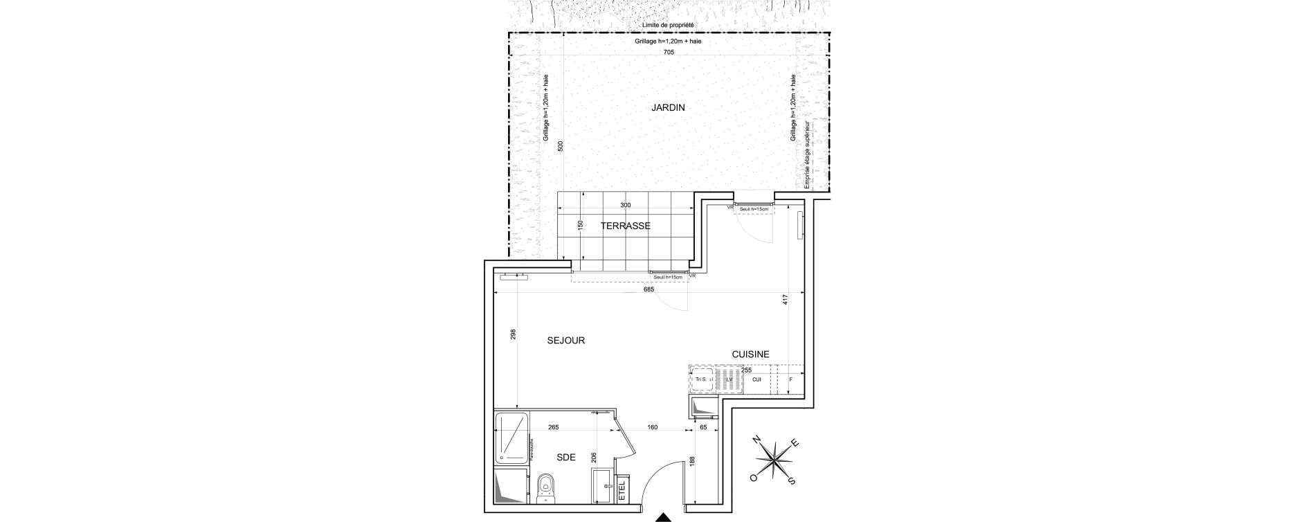 Studio de 32,03 m2 &agrave; Limay Centre