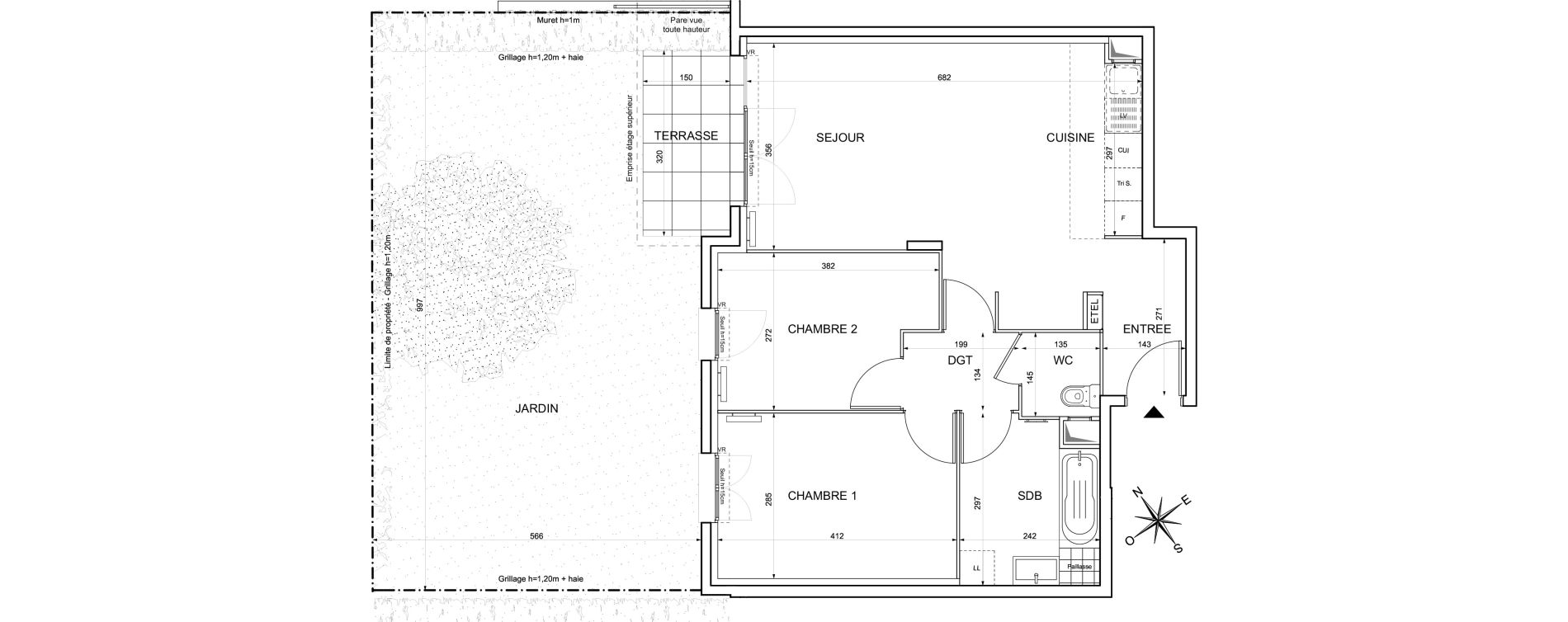 Appartement T3 de 64,45 m2 &agrave; Limay Centre