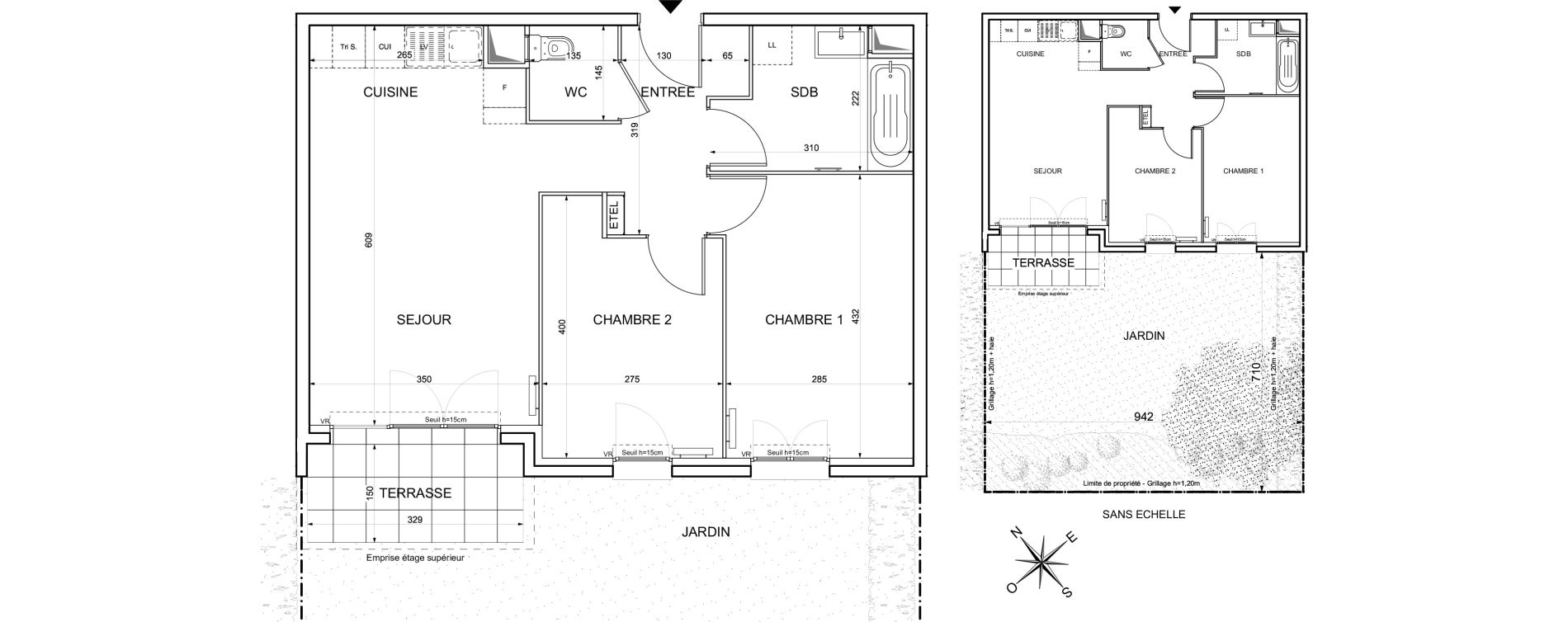 Appartement T3 de 56,83 m2 &agrave; Limay Centre