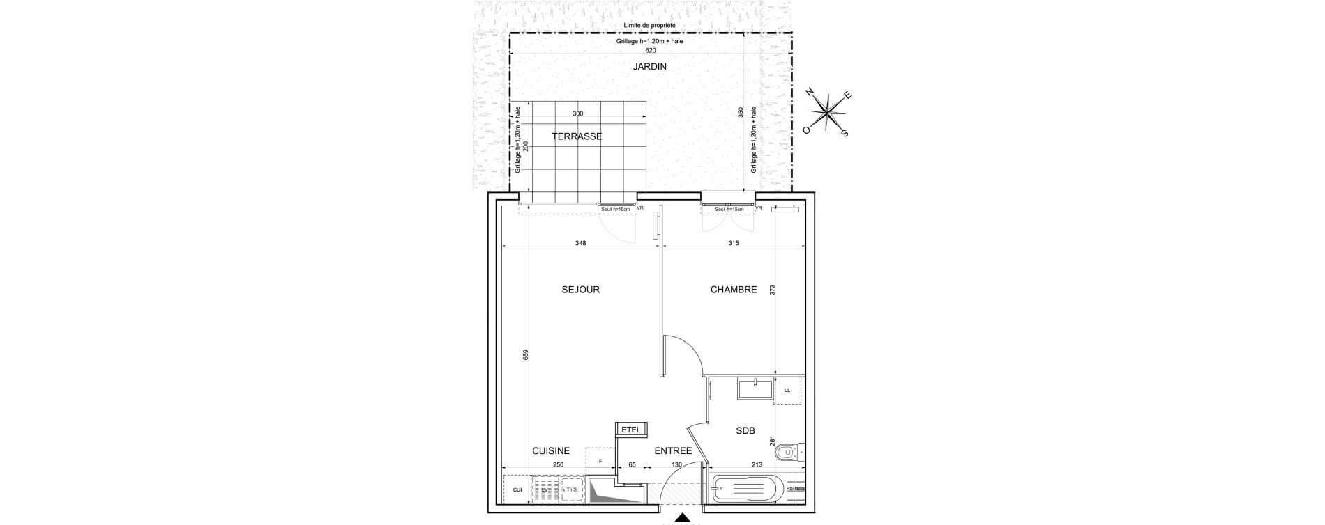 Appartement T2 de 42,50 m2 &agrave; Limay Centre