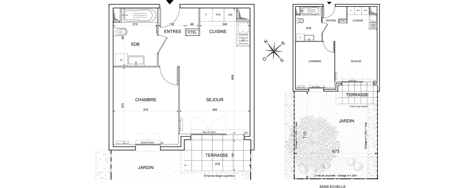 Appartement T2 de 40,31 m2 &agrave; Limay Centre
