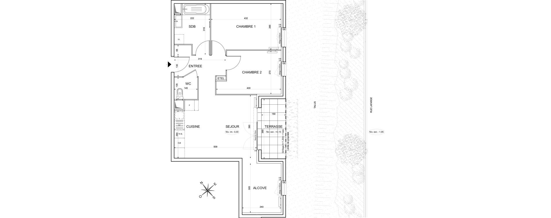 Appartement T3 de 62,63 m2 &agrave; Limay Centre