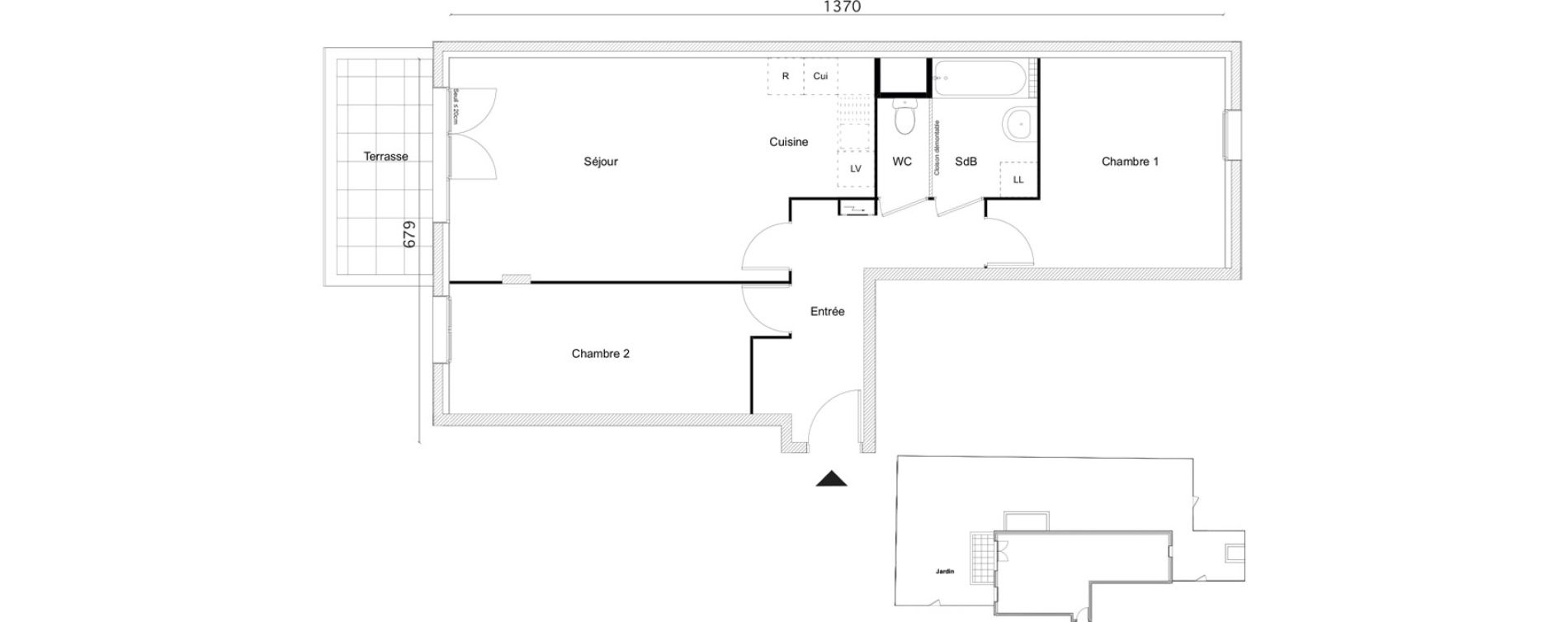 Appartement T3 de 68,30 m2 &agrave; Limay Centre