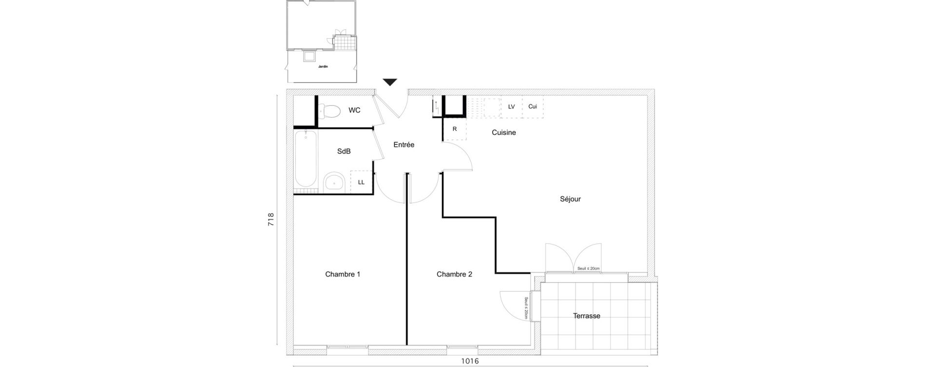 Appartement T3 de 63,60 m2 &agrave; Limay Centre