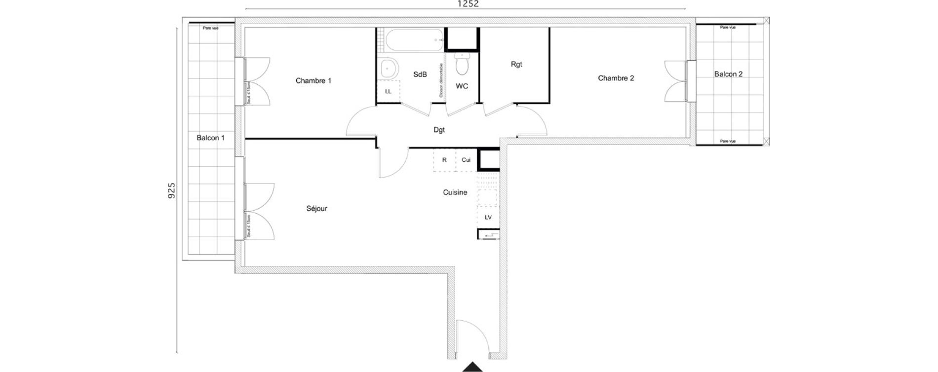 Appartement T3 de 66,45 m2 &agrave; Limay Centre