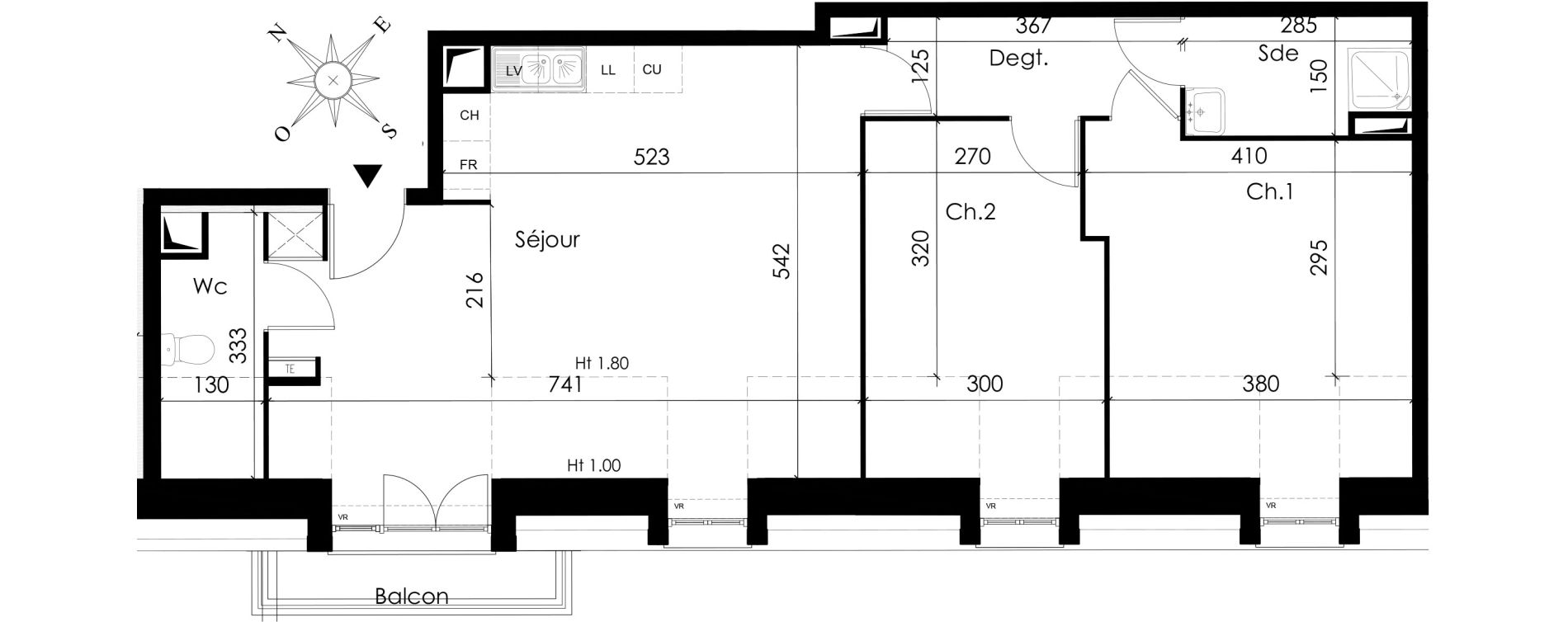 Appartement T3 de 67,16 m2 &agrave; Limay Centre