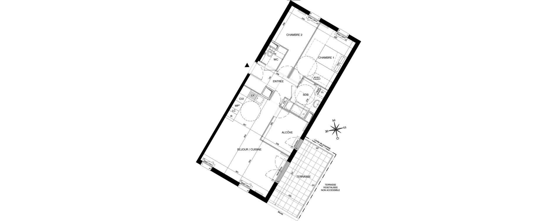 Appartement T3 de 71,94 m2 &agrave; Magnanville Centre