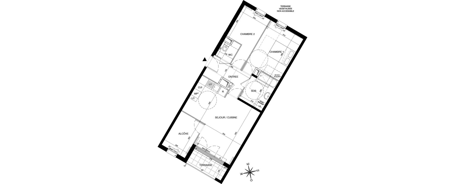 Appartement T3 de 68,06 m2 &agrave; Magnanville Centre