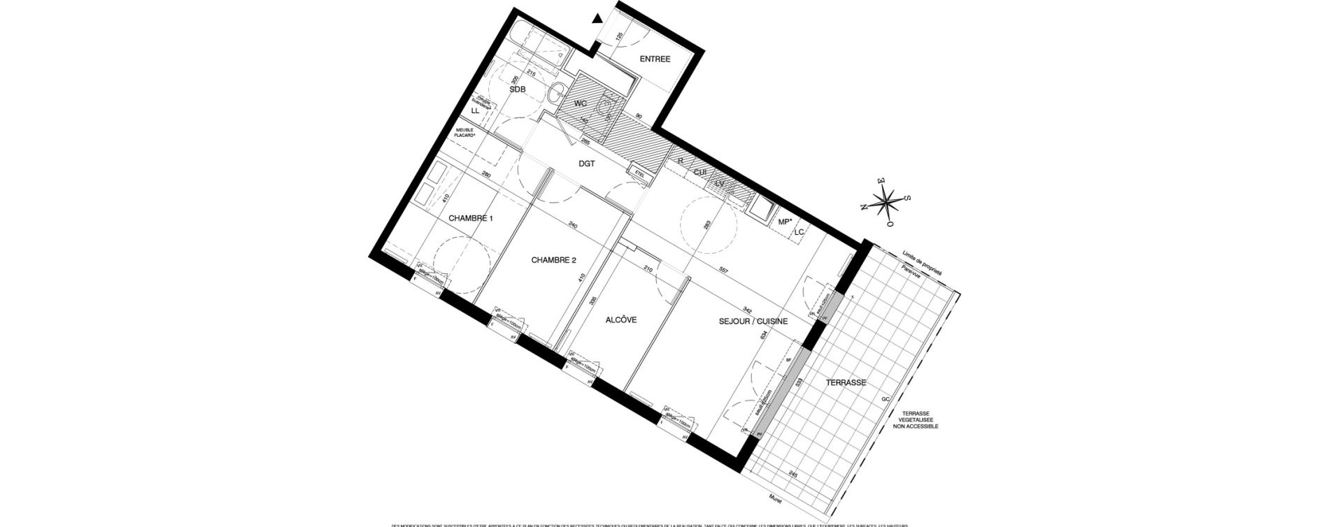 Appartement T3 de 72,73 m2 &agrave; Magnanville Centre