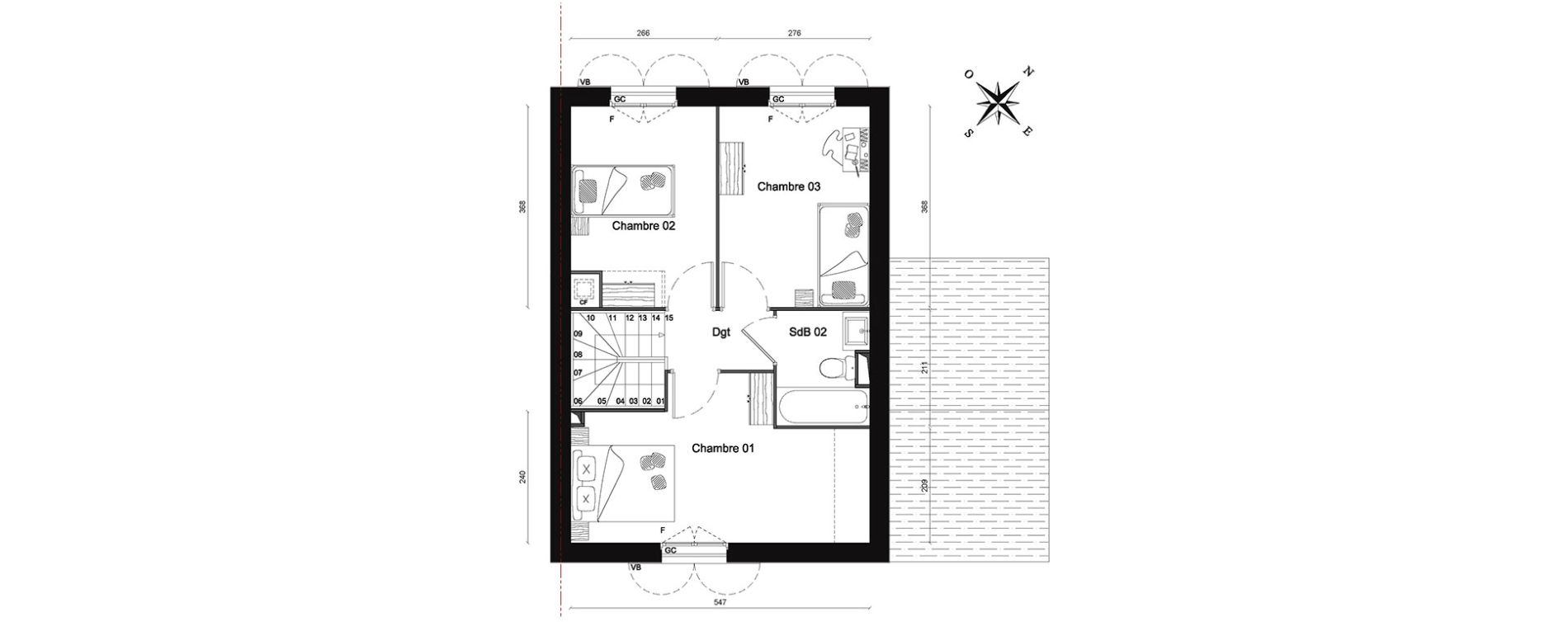 Maison T4 de 79,10 m2 &agrave; Magny-Les-Hameaux Centre