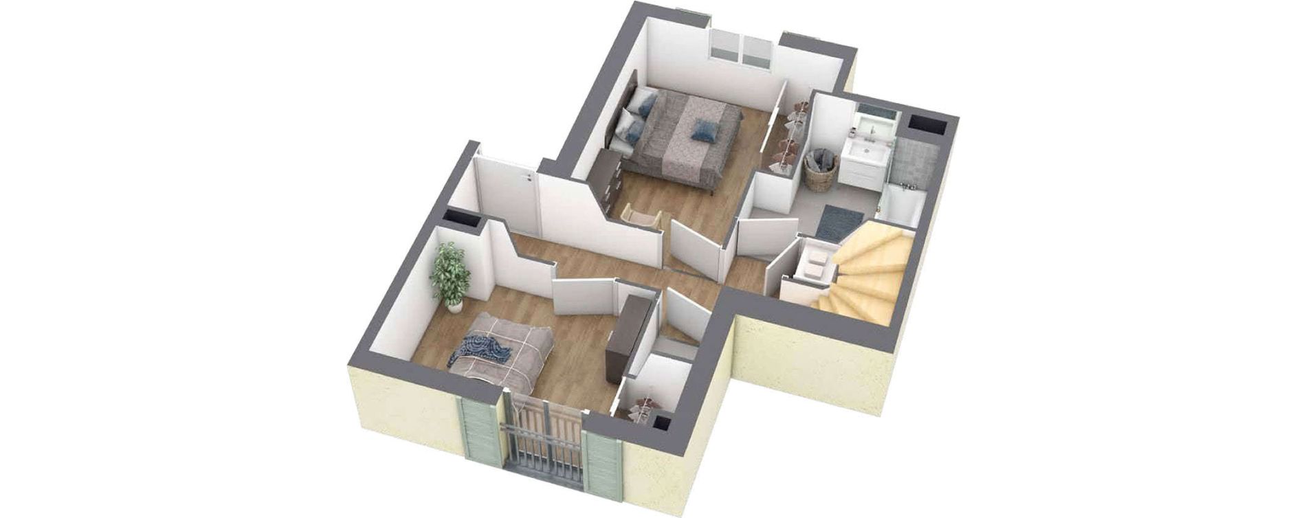 Duplex T3 de 52,30 m2 &agrave; Maisons-Laffitte Centre