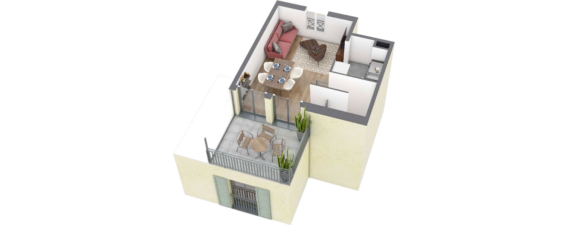 Duplex T3 de 52,30 m2 &agrave; Maisons-Laffitte Centre