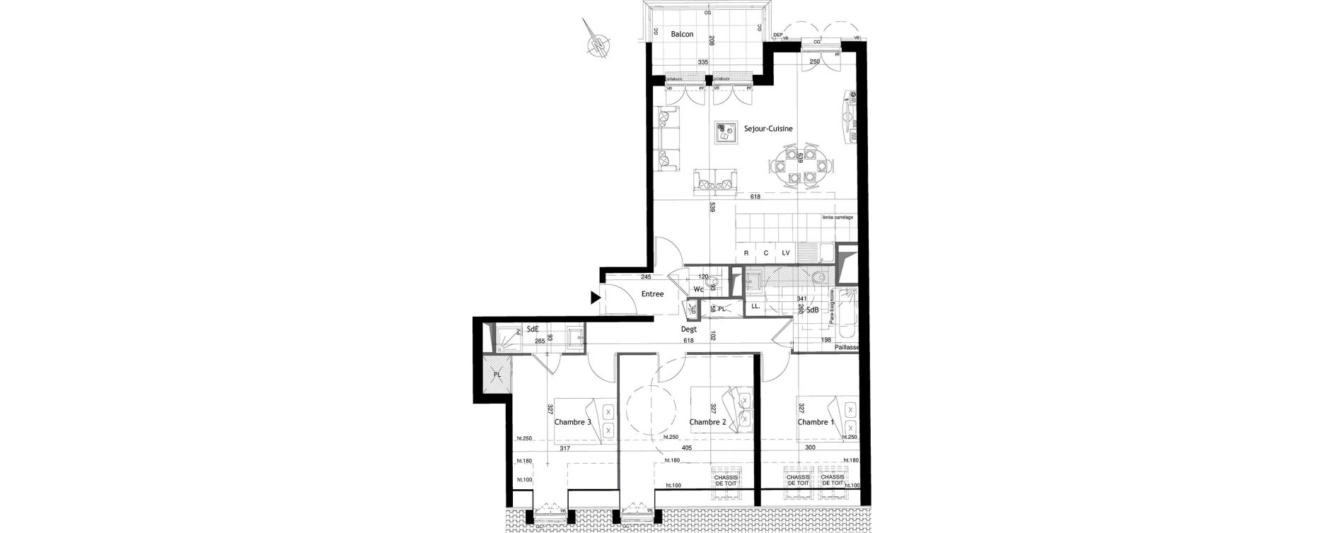Appartement T4 de 93,70 m2 &agrave; Maisons-Laffitte Centre