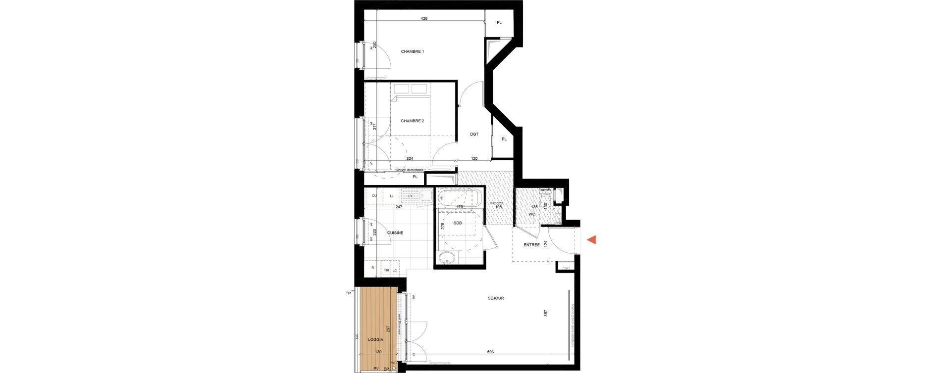 Appartement T3 de 69,12 m2 &agrave; Maisons-Laffitte Centre