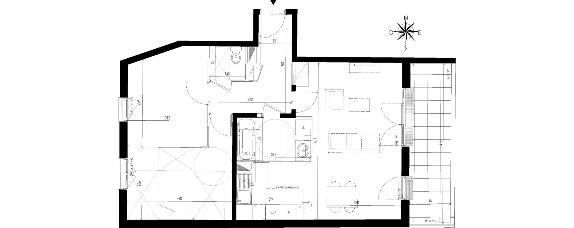 Appartement T3 de 67,52 m2 &agrave; Maisons-Laffitte Centre