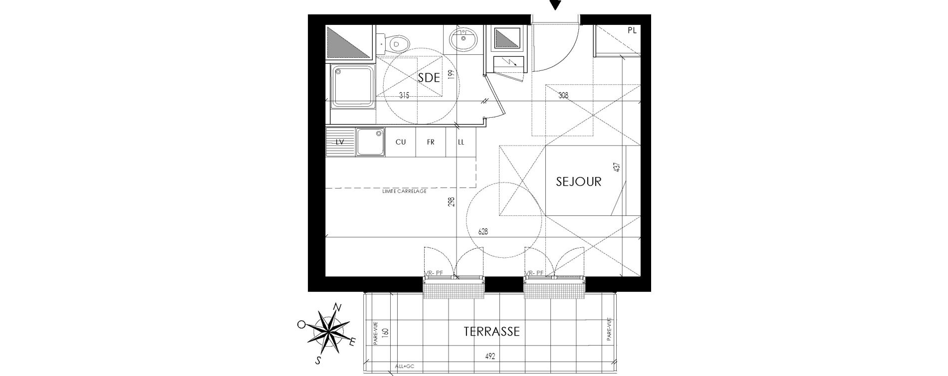 Appartement T1 de 29,45 m2 &agrave; Maisons-Laffitte Centre