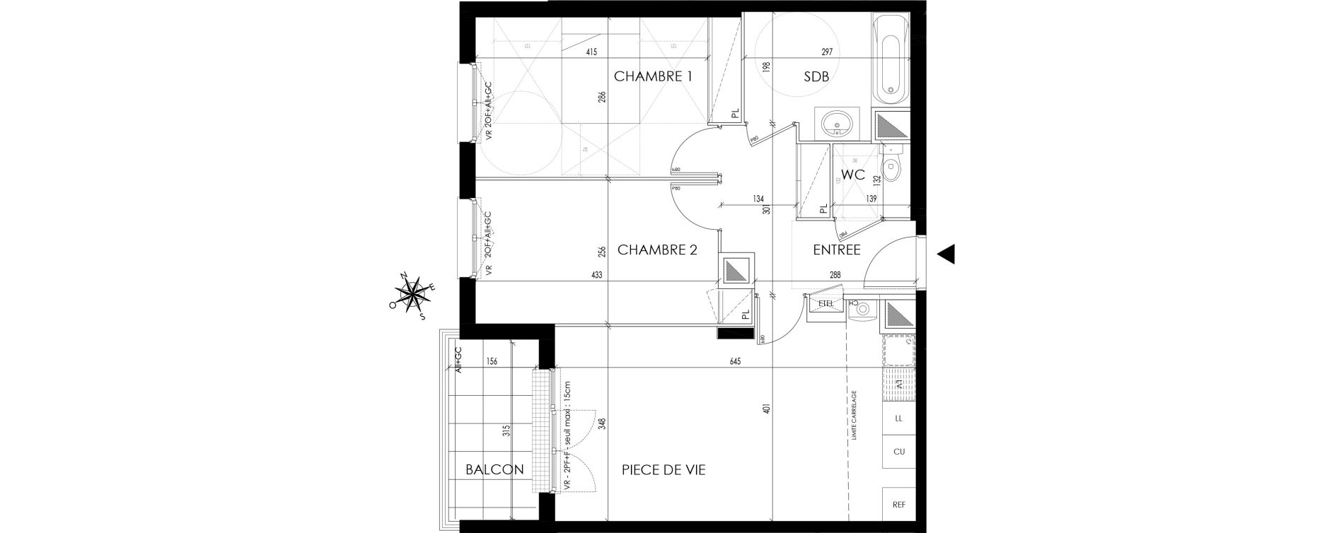 Appartement T3 de 62,85 m2 &agrave; Maisons-Laffitte Saint nicolas