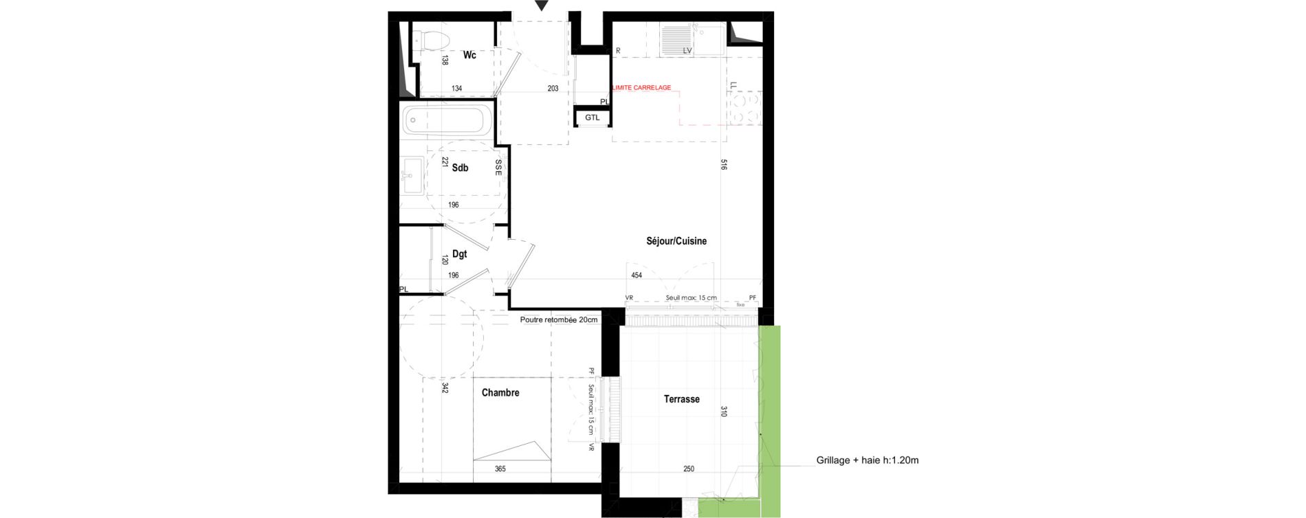 Appartement T2 de 43,19 m2 &agrave; Mantes-La-Jolie Gassicourt