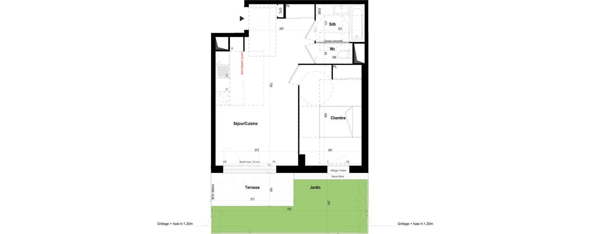 Appartement T2 de 44,19 m2 &agrave; Mantes-La-Jolie Gassicourt