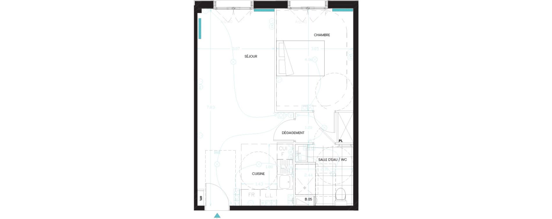 Appartement T2 de 46,90 m2 &agrave; Mantes-La-Jolie Centre